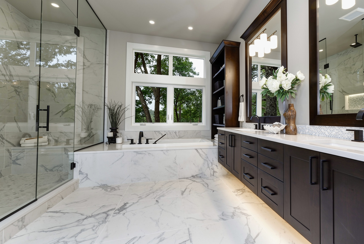 Master bath cabinetry