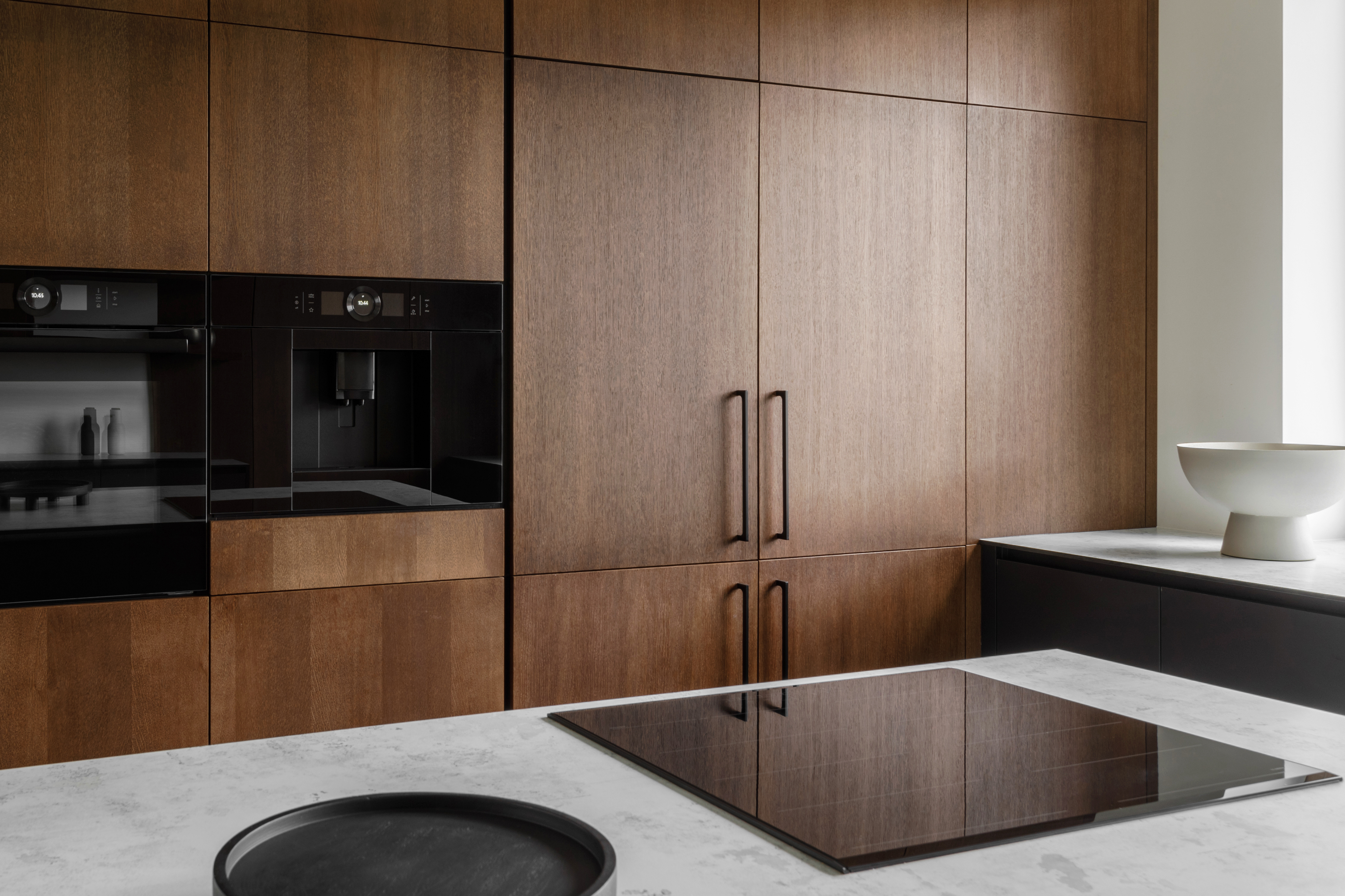 Walnut cabinetry detail